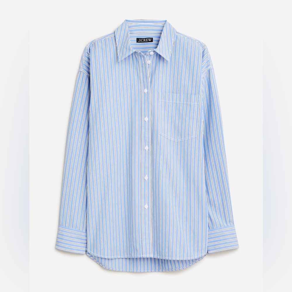 J. Crew Etienne Oversized Shirt in Stripe